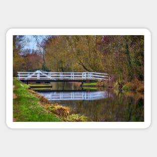 The Swing Bridge At Sulhamstead Sticker